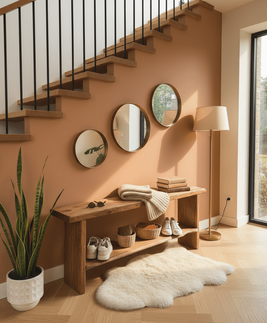 Banc à chaussures avec étagère basse